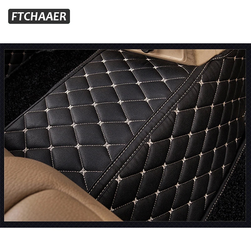 FTCHAAER Custom Car Floor Mats For VW Golf Sportsvan Auto Carpets Foot Coche Accessorie