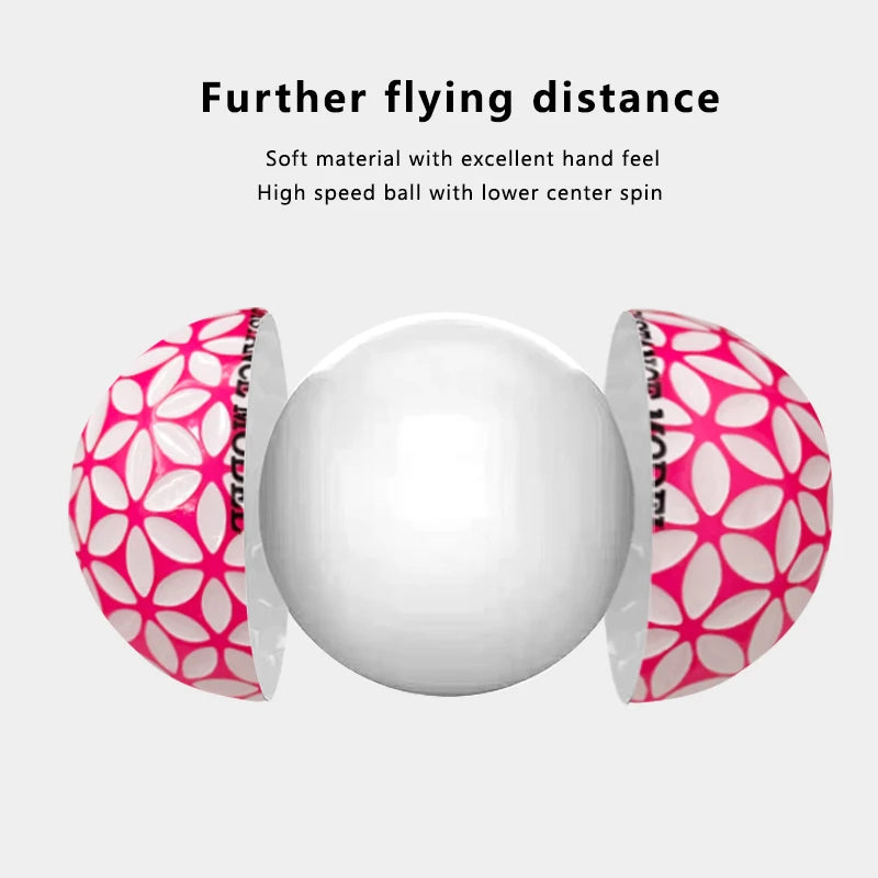 Kaede Double Layer Sakura Golf Balls for Ladies 12 Pieces per Box Dozen Pack Ladies Golf Ball Set