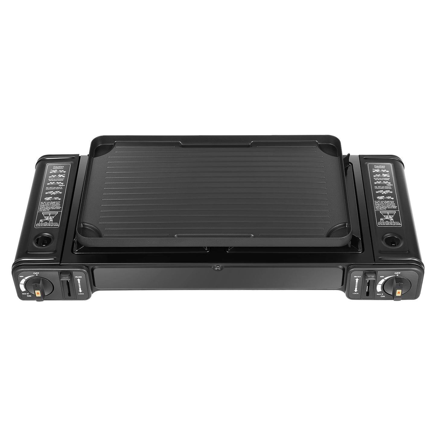Double Head Barbecue Gas stove with Baking Tray  Home Application Home Outdoor