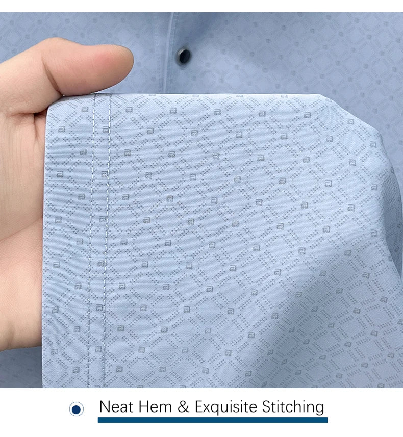 2026 Summer Old Money Style Men Polo Tee Subtle Linear Pattern Cool Touch Anti-Wrinkle Daily Golf Casual Short Sleeve Polo Shirt