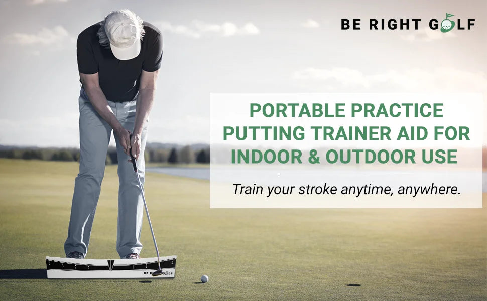 Putting Plane Rail-Portable Golf Putting Stroke Trainer for Indoor & Outdoor Use Golf Training Aid for Putting Improve Accuracy