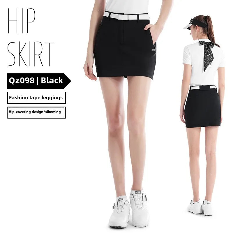 PGM Women Golf Skirt Summer Hip Wrap Breathable and Slimming QZ098