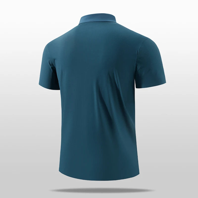 SBWL 2025 summer new light fast dry elastic high quality outdoor sports golf running sports POLO shirt fashion casual T-shirt
