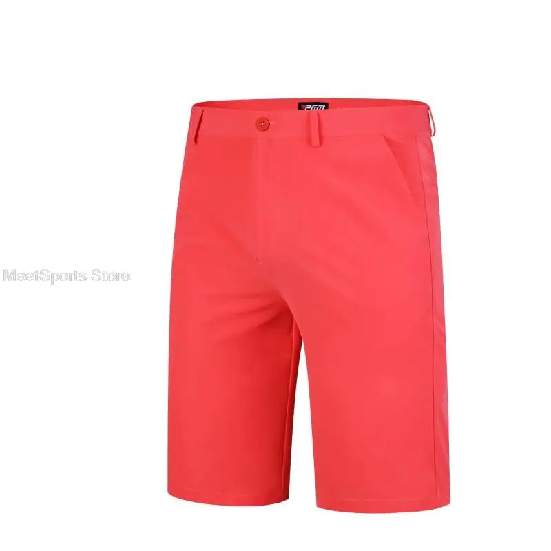 Pgm Golf Shorts Mens Summer Slim Fit Baseball Golf Shorts Sweatpants Male Elastic Sports Wear Fast Dry Casual Trousers 7 Colors
