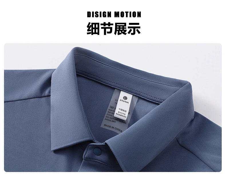 SBWL High quality gym new light fast dry elastic high quality outdoor sports golf running sports POLO shirt fashion casual shirt