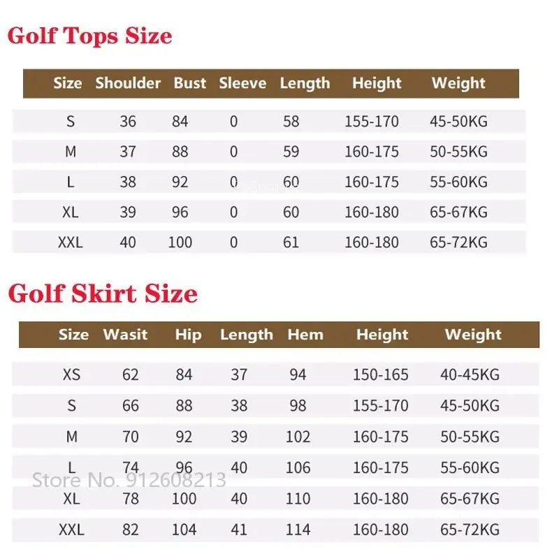 DK Golf Apparel Women's Autumn Winter Knitted Vest Round Neck Sweater Tops Ladies Slim Split Sports Skirt Warm Pencil Skort Suit