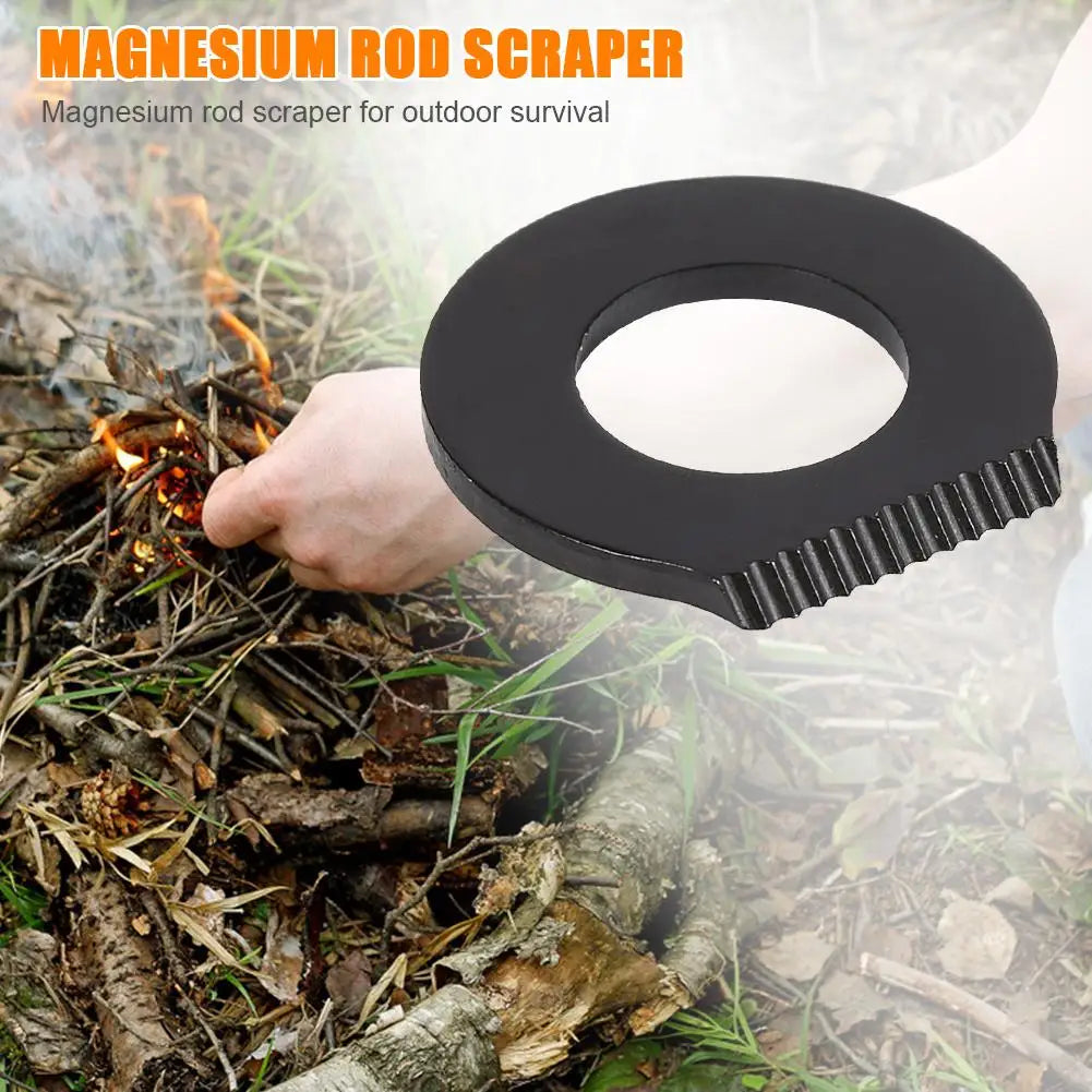 Outdoor Survival Camping Scraper Stainless Steel Scraper Stone Fire Starter Lighter Stone Fire Starter for Camping Hiking
