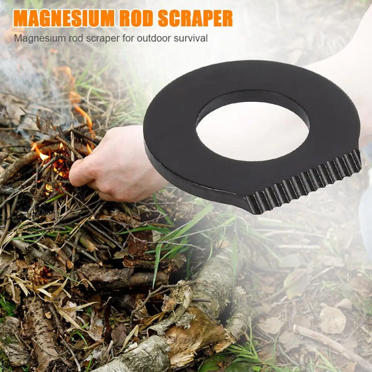 Outdoor Survival Camping Scraper Stainless Steel Scraper Stone Fire Starter Lighter Stone Fire Starter for Camping Hiking