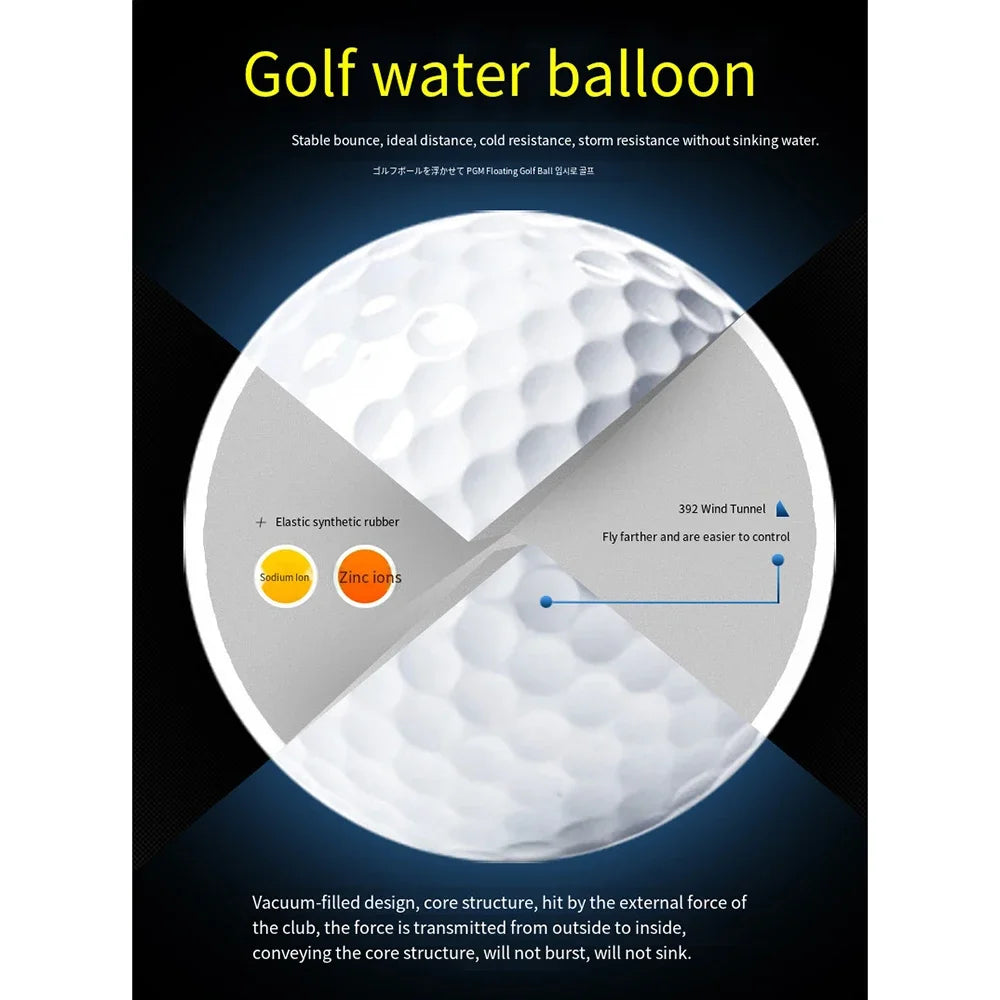 5 pcs Golf Floating Water Ball No Sink Pond or Lake Range Golf Ball, About 10% of It Sits Above Water