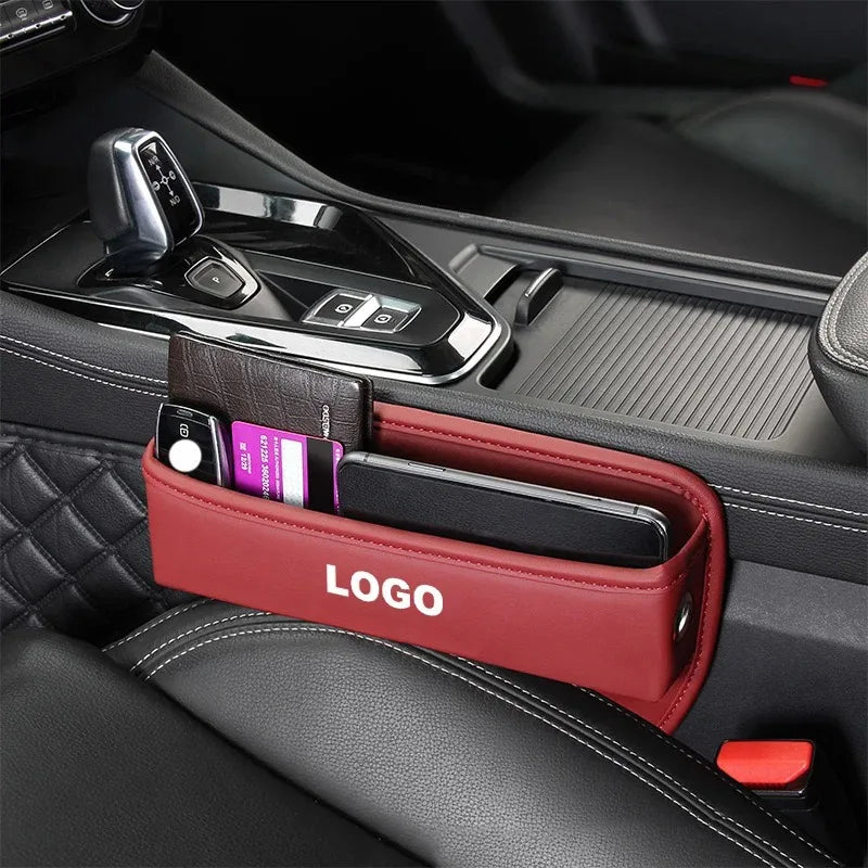 Car Front Seat Slit Catcher Side Seat Gap Filler Organizer Special Seat Crevice Storage Box for Toyota GR SPORT Auto accessories