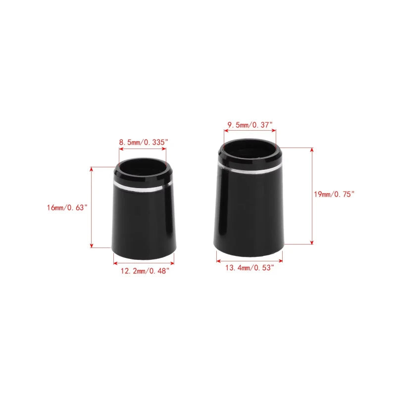 10pcs Plastic Golf Ferrules With Single Ring Fit 0.335 Or 0.370 Tips Irons Shaft Golf Shaft Sleeve Adapter Replacement 16mm/19mm