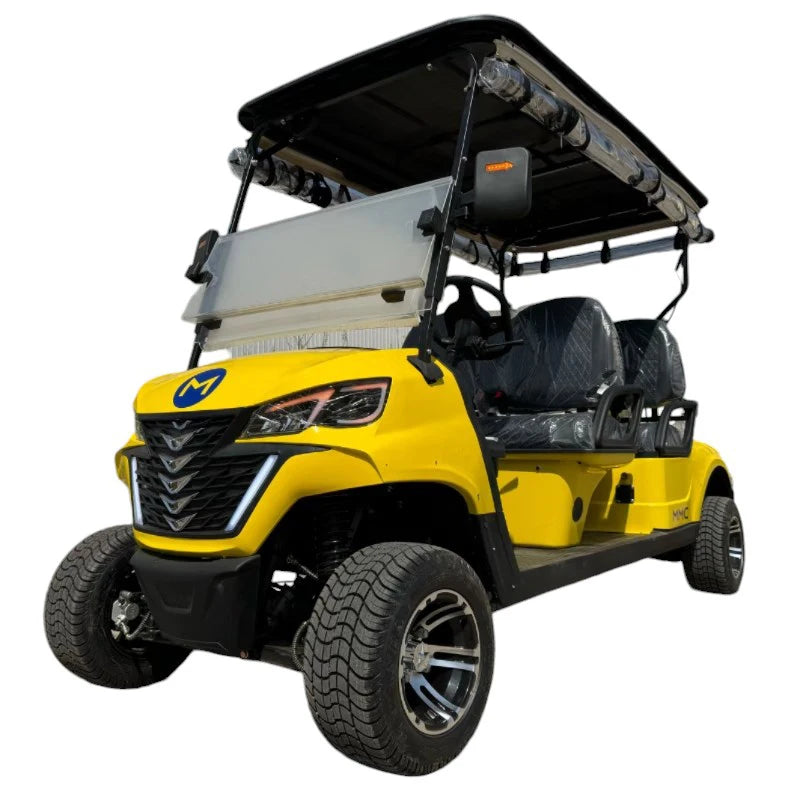 Top-of-the-line 4WD Golf Cart, 4x4 Aluminum Frame, Off-road CE Certified, Powerful Engine, MMC Professional Electric Golf Cart