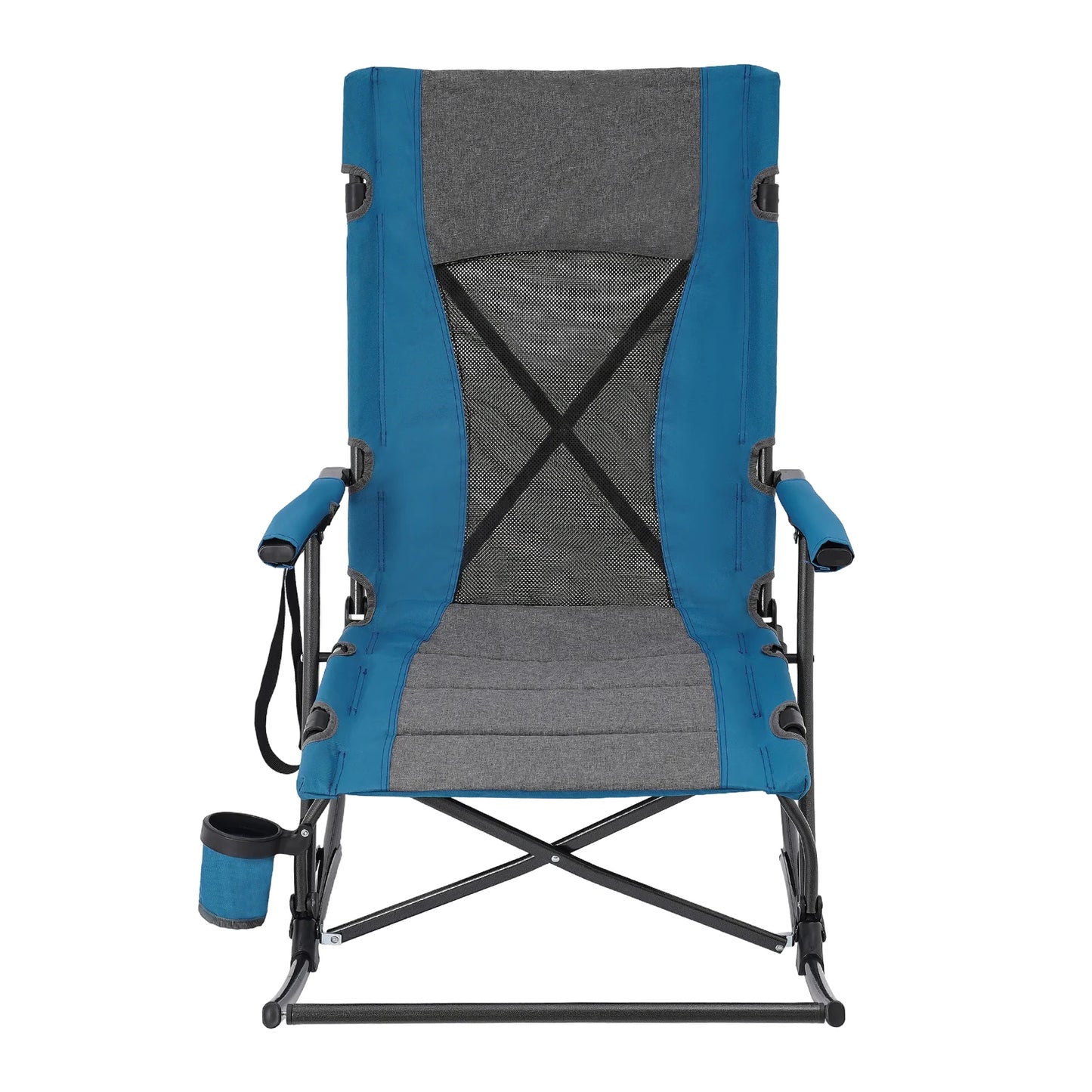 Foldable Rocking Camping Chair for Traveling, Terraces, Porches, Lawns, Gardens, Patios, Backyards, BBQs, Beaches, etc