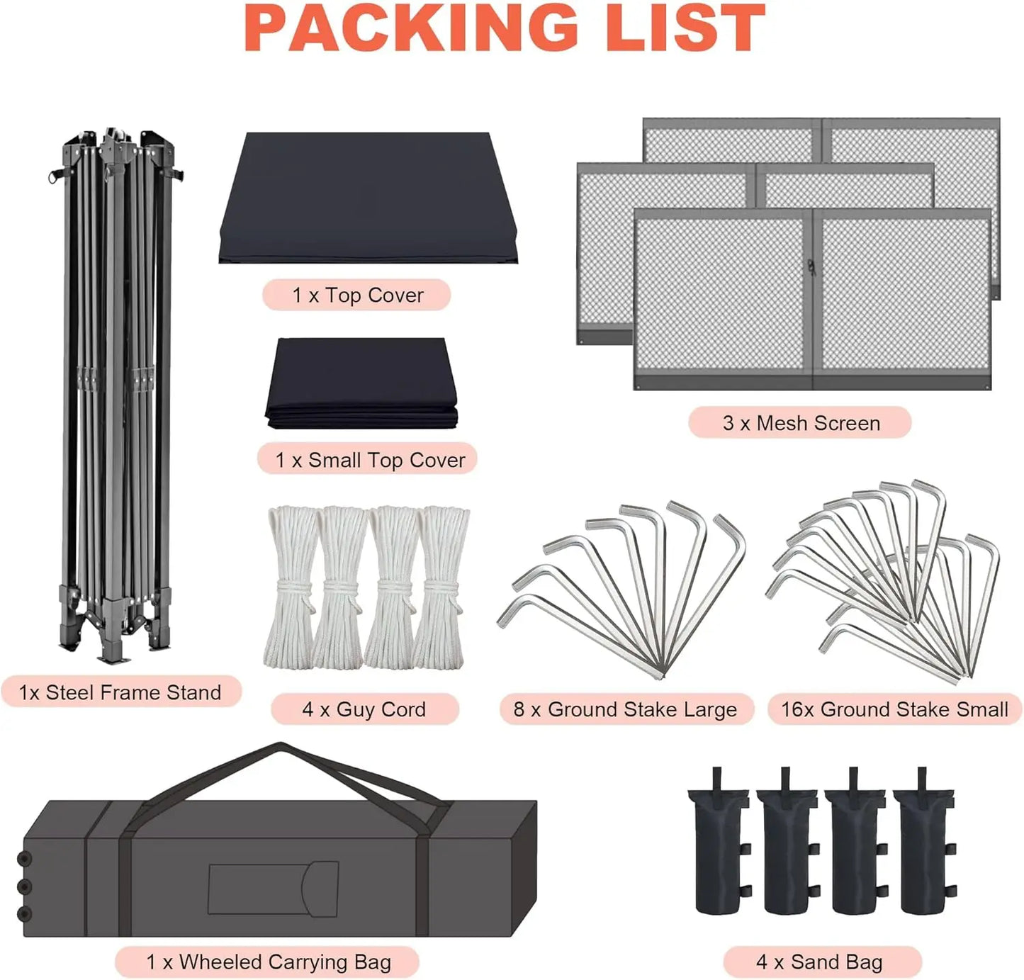 10'x10' Pop Up Canopy Tent with 3 Sidewalls One Push Setup Outdoor Canopy Sun Shade with Carry Bag for Events, Party, Camping