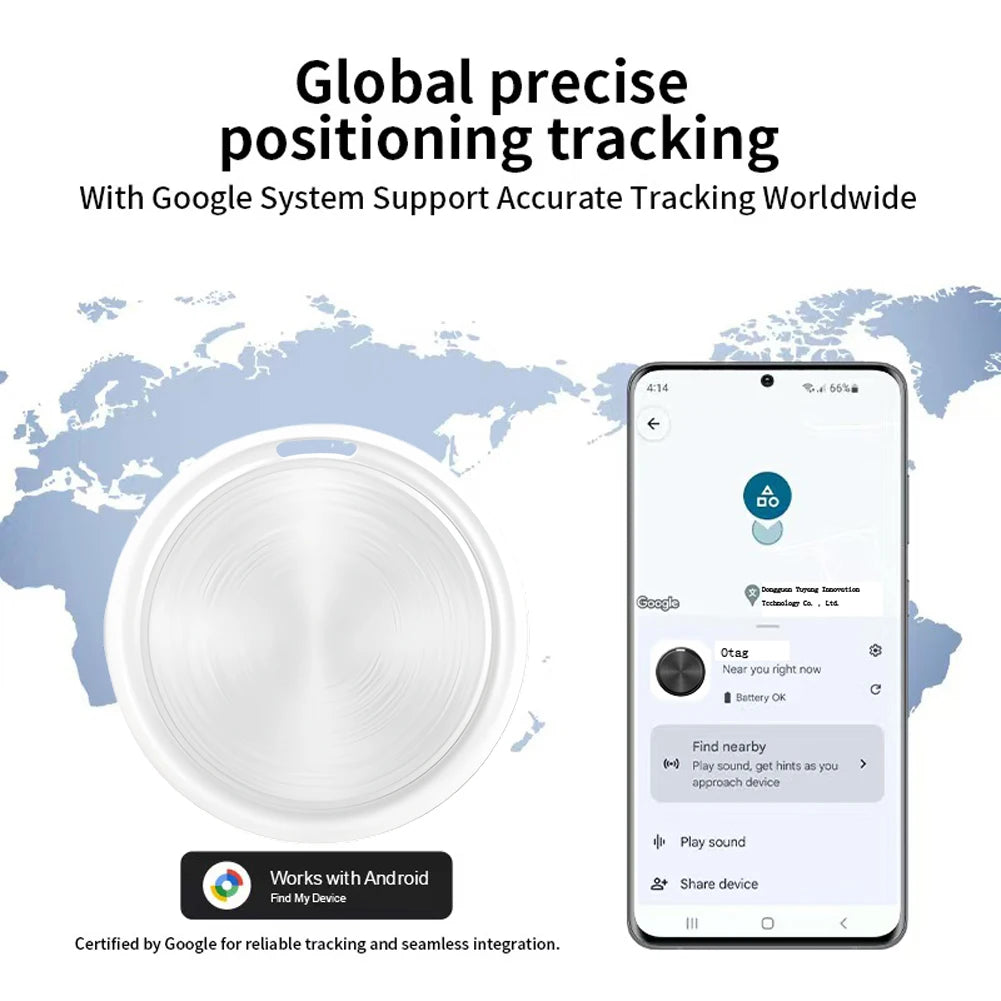 GPS Tracker for Android Pet Tracker Item Locator Wallet Tracker for Car Kids Elderly Pets Luggage