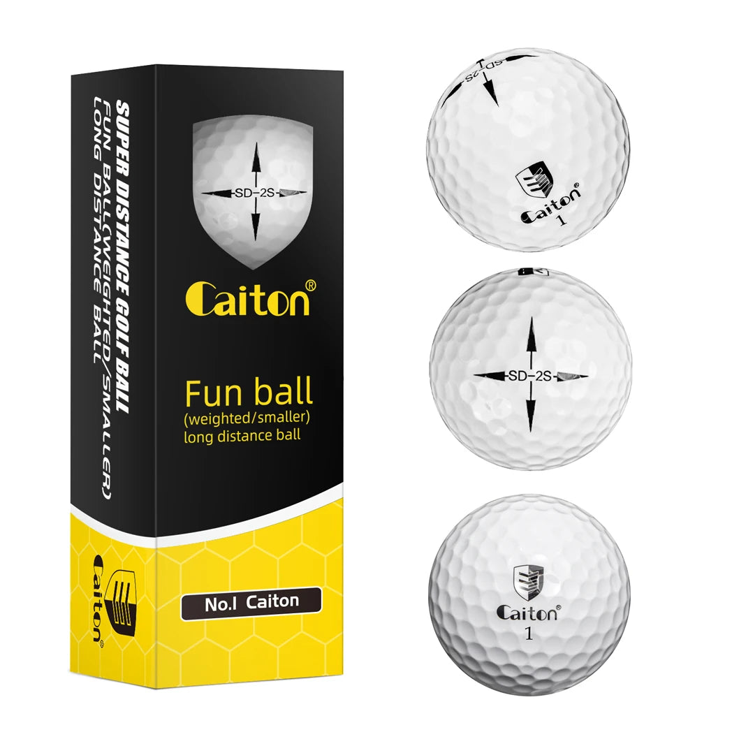 Caiton 3/6Pcs Ultimate Golf Balls Long Distance Tour Performance High Precision Durable Soft Feel Practice Play Adult Golfers
