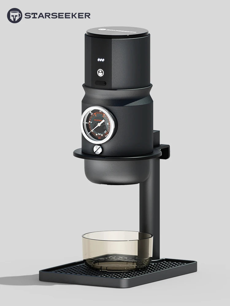 STARSEEKER Super58 Portable coffee machine: Top Espresso for Travel/Camping/Car. Inc. Bracket & Tamper