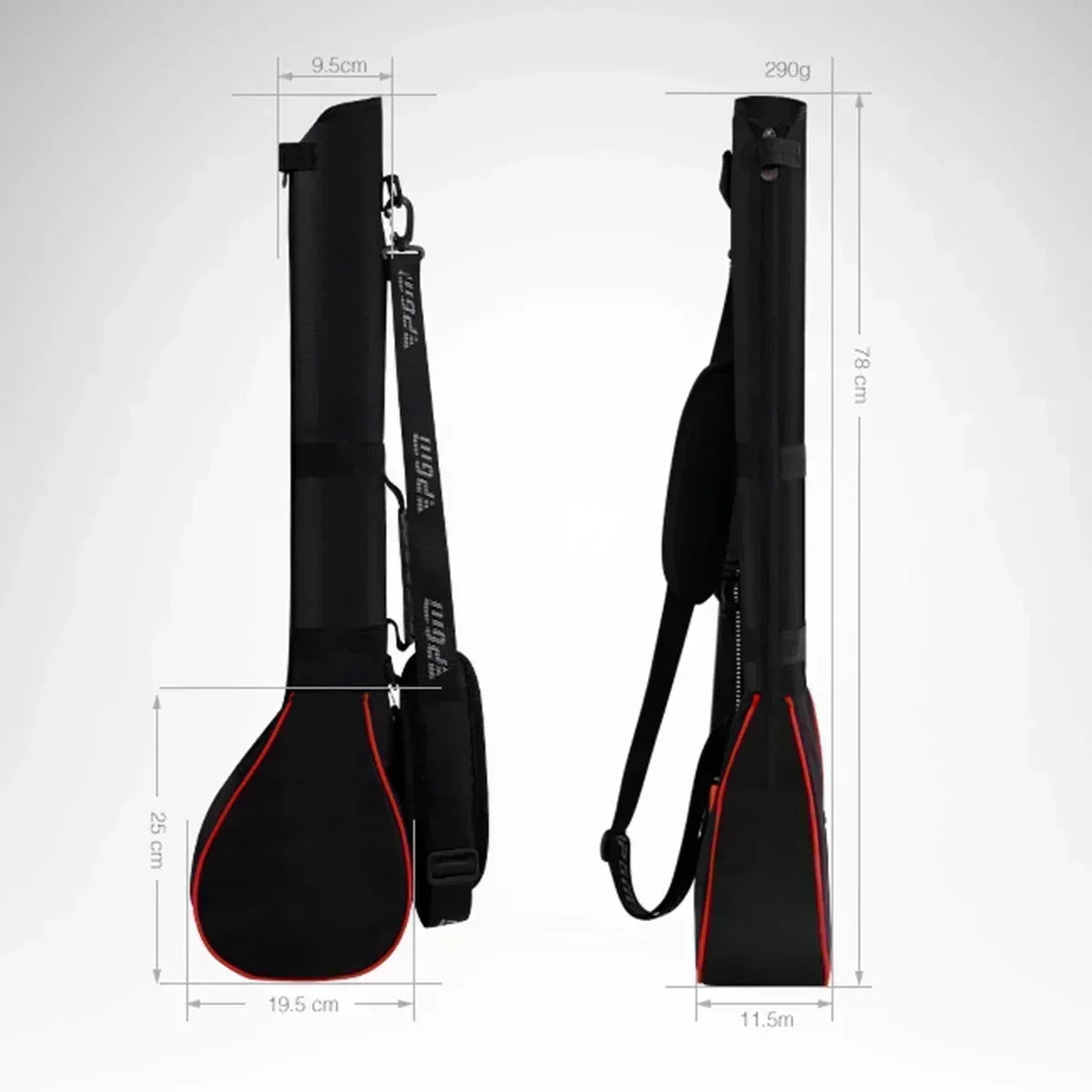 PGM Lightweight Golf Bag, Foldable Waterproof Golf Gun Bag, Golf Club Tote Bag, Men's and Women's, with Padded Shoulder Straps