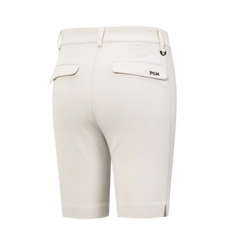 PGM Women Golf Shorts Summer Waterproof Elastic Split Pants Legs Five Leg Pants Sportswear KUZ129