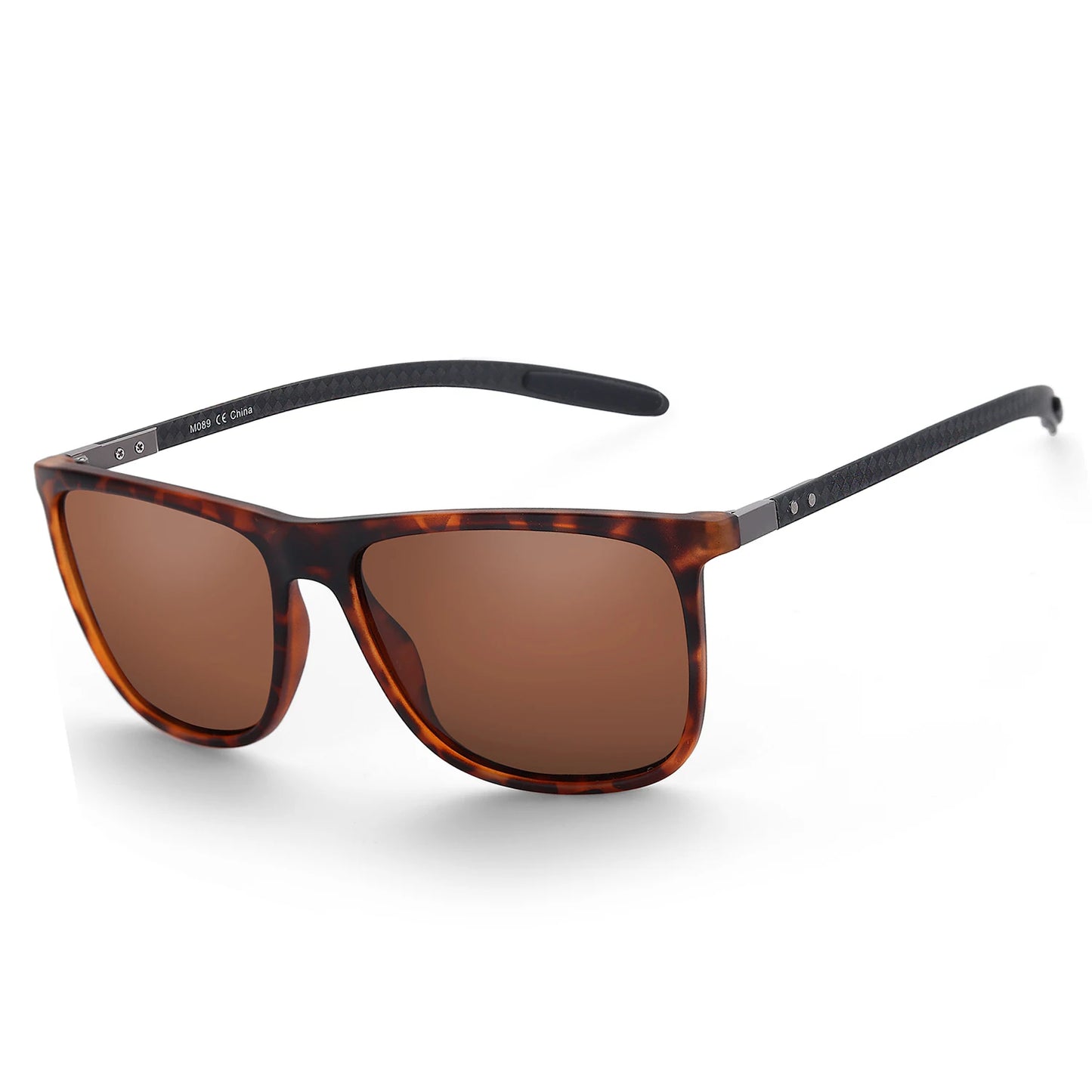 ZENOTTIC Square Polarized Sunglasses for Men Ultralight Carbon Fiber Sun Glasses Driving Fishing Golf Sports UV400 Protection