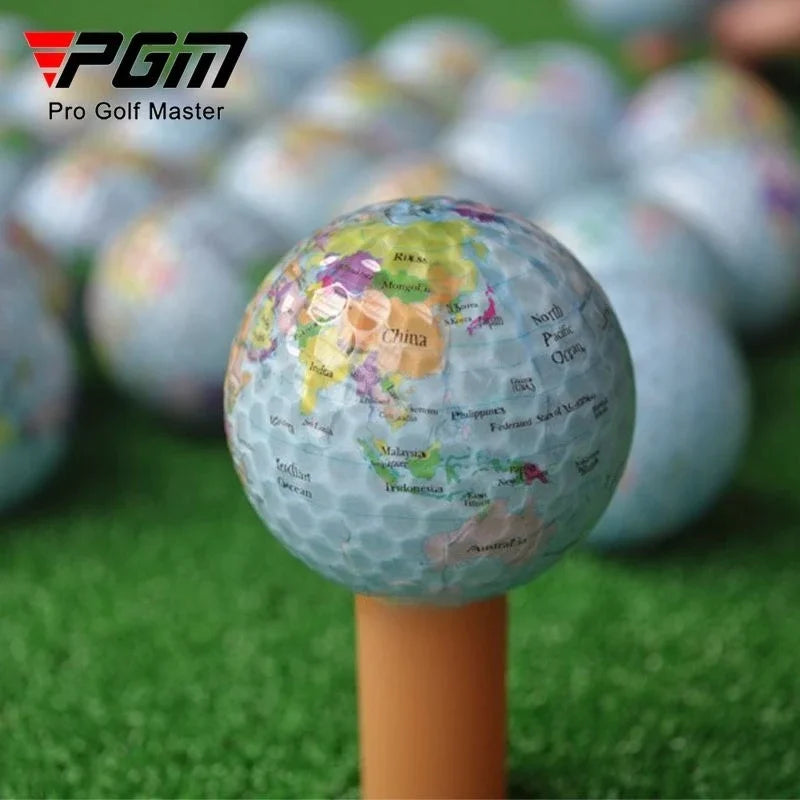 10pcs Golf Balls Coin Pattern Euro/Pound/Dollar Pattern Globe Crystal Ball Random Pattern TX012