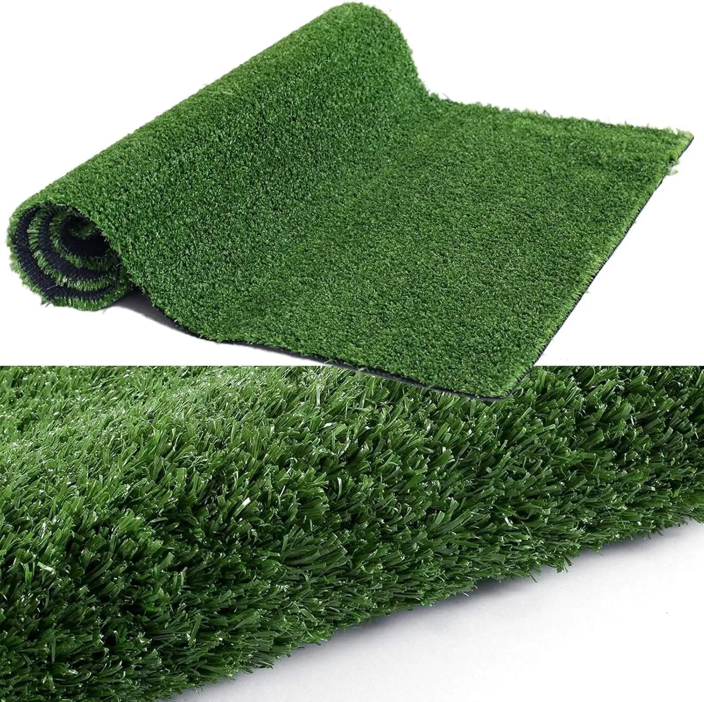 6FTX10FT Artificial Grass Turf - Indoor Outdoor Garden Lawn Synthetic Mat for Pets, Kids, and Landscaping