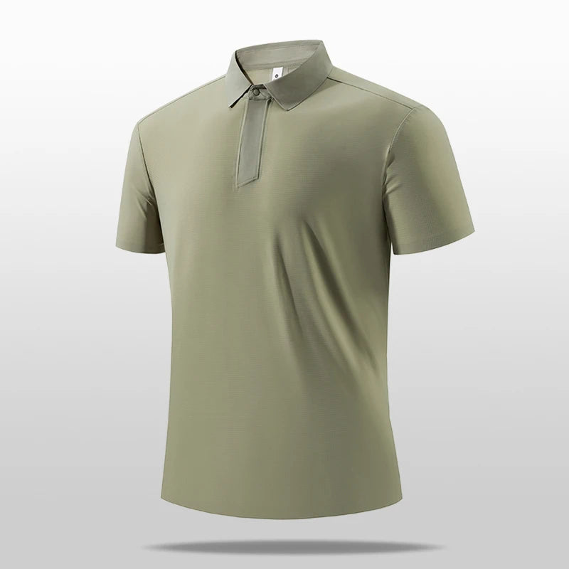 SBWL 2025 summer new light fast dry elastic high quality outdoor sports golf running sports POLO shirt fashion casual T-shirt