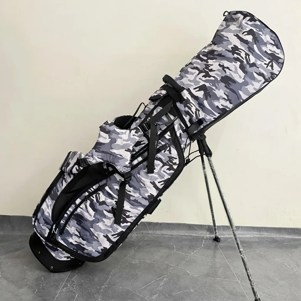 DEZENS Men's/Women's High Quality Lightweight Canvas Professional Golf Stand Bag Bracket Caddy Bag Golf Bag