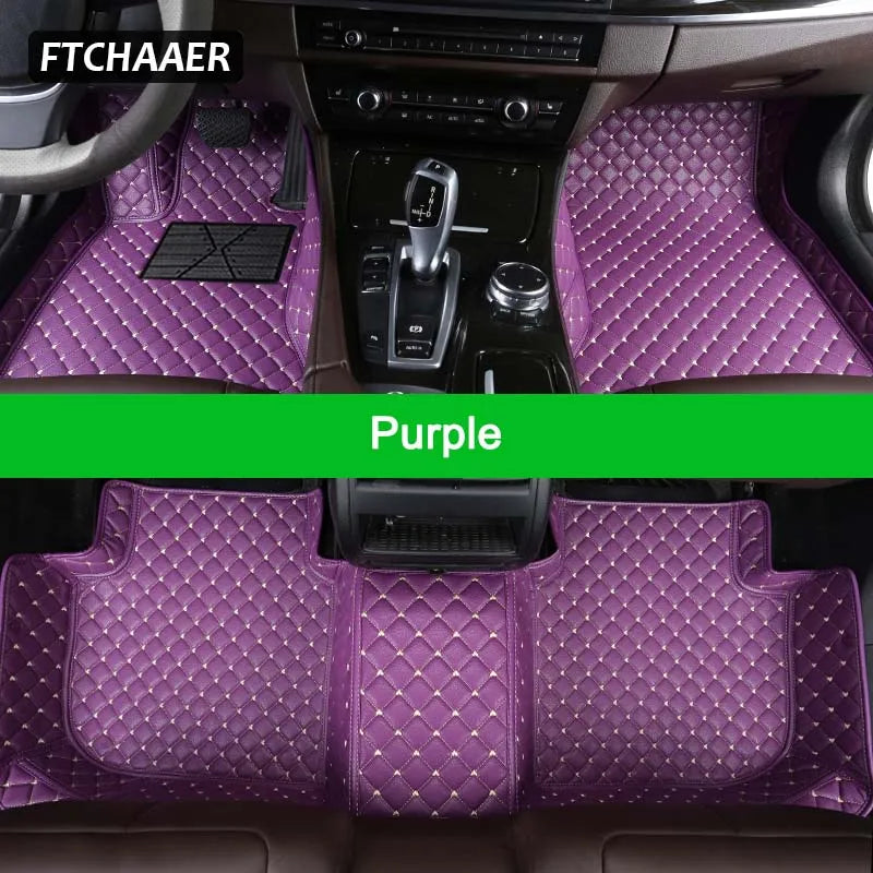 FTCHAAER Custom Car Floor Mats For VW Golf Sportsvan Auto Carpets Foot Coche Accessorie