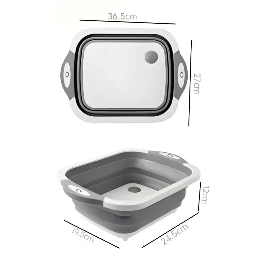 Portable Folding Wash Basin Collapsible Sink Large Compression Basin for Camping Dormitory Household Outdoor Washing