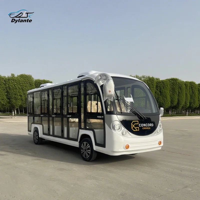 Electric Sightseeing Bus for Hotel Resorts 14-seater Sightseeing Vehicle with Comfortable Seats