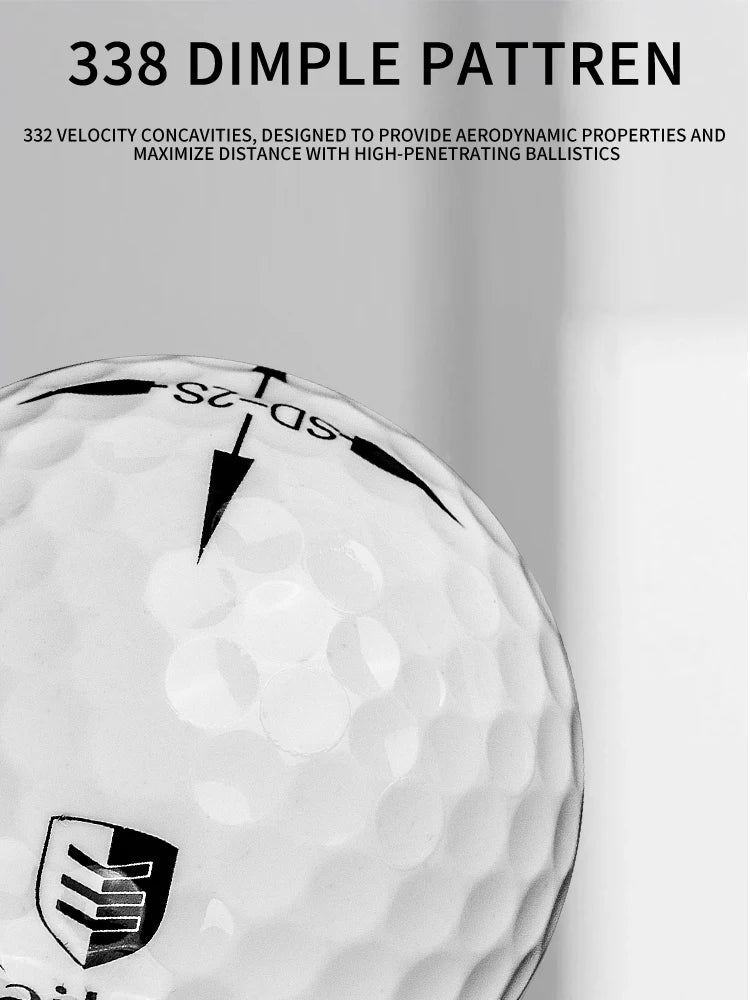 Caiton 3/6Pcs Ultimate Golf Balls Long Distance Tour Performance High Precision Durable Soft Feel Practice Play Adult Golfers