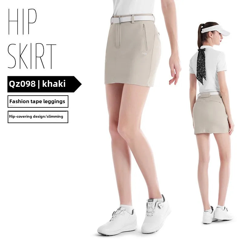 PGM Women Golf Skirt Summer Hip Wrap Breathable and Slimming QZ098