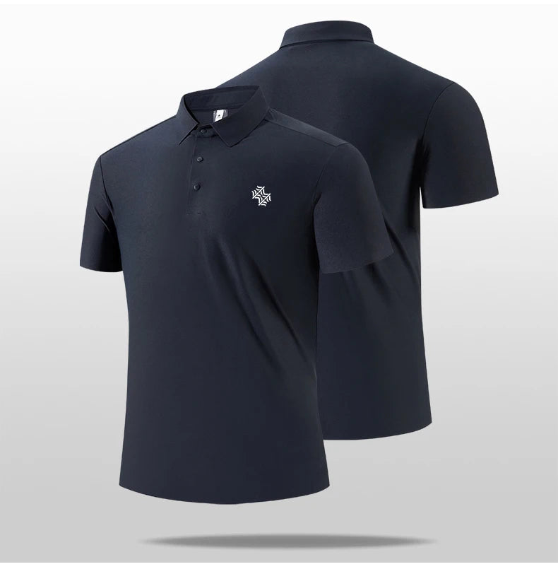 SBWL High quality gym new light fast dry elastic high quality outdoor sports golf running sports POLO shirt fashion casual shirt