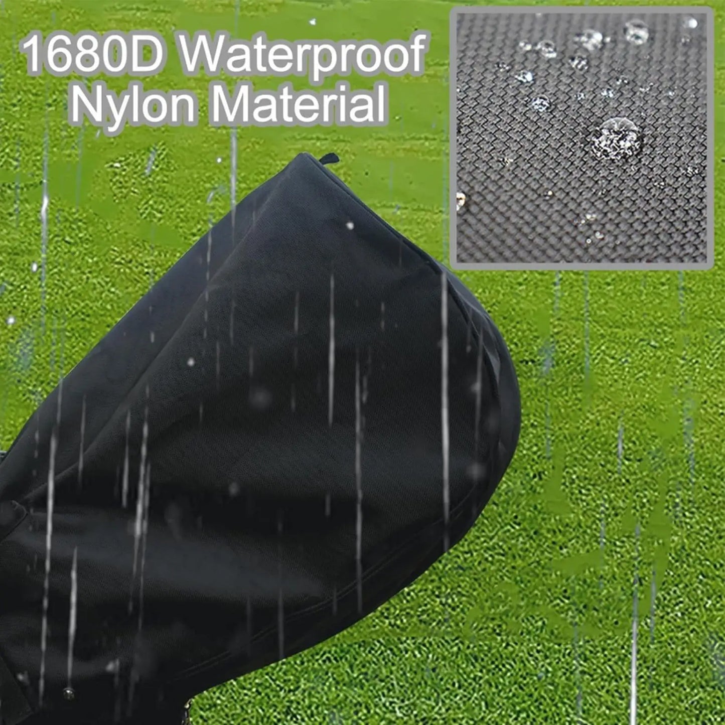 Golf bag rain cover portable Dustproof Club Protector with Button Golf Bag Rain Hood Dust Cover for Golfer Rain proof