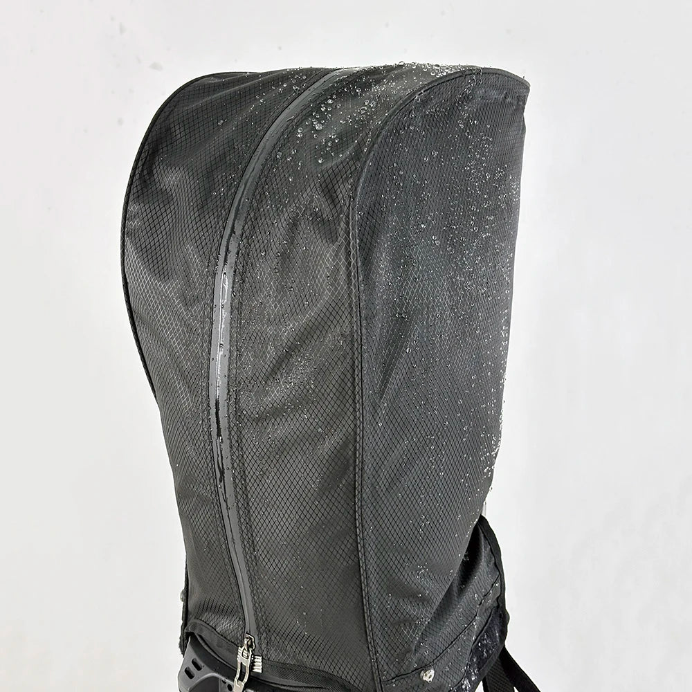 Universal Oversized Waterproof Golf Bag Hood Cover with 6 Adjustable Snaps, Fits 8.5"-9.5" Golf Bags