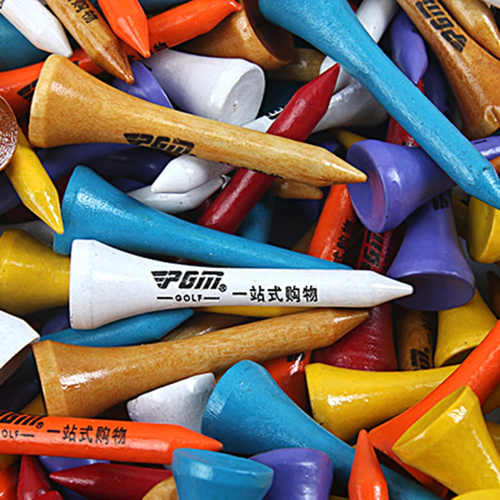 PGM Golf TEE Wooden TEE Ball T Ball Holder Golf Accessories 10pcs/20pcs/50pcs