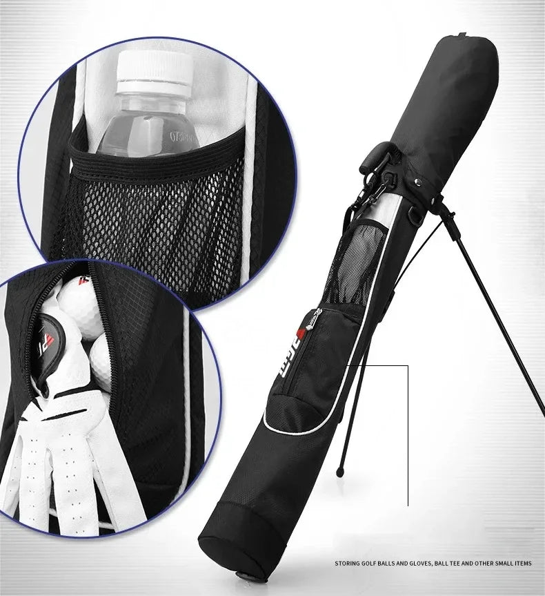 PGM Adult Golf Stand Bracket Bag Unisex Clubs Package Waterproof Nylon Lightweight Portable QIAB015
