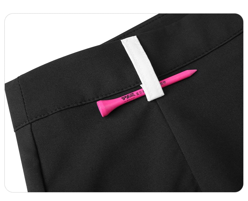 PGM Women Golf Short Skirt Quick Dry Breathable Ladies Girls Fashion Fishtail Skirts Black White XS QZ080
