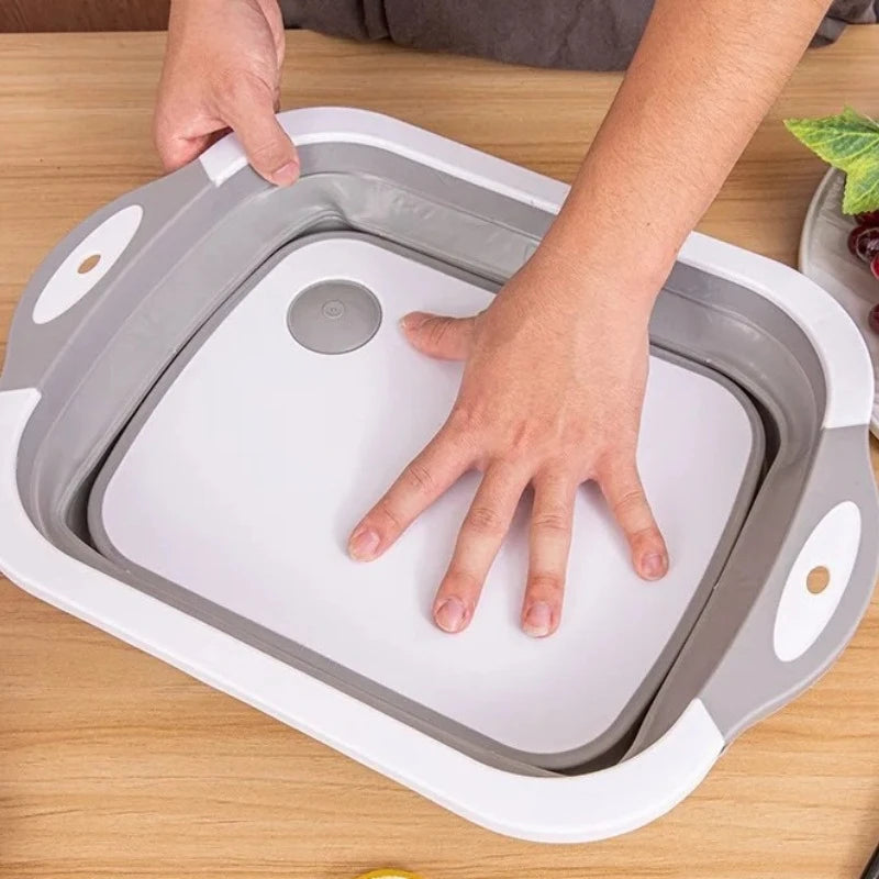 Portable Folding Wash Basin Collapsible Sink Large Compression Basin for Camping Dormitory Household Outdoor Washing