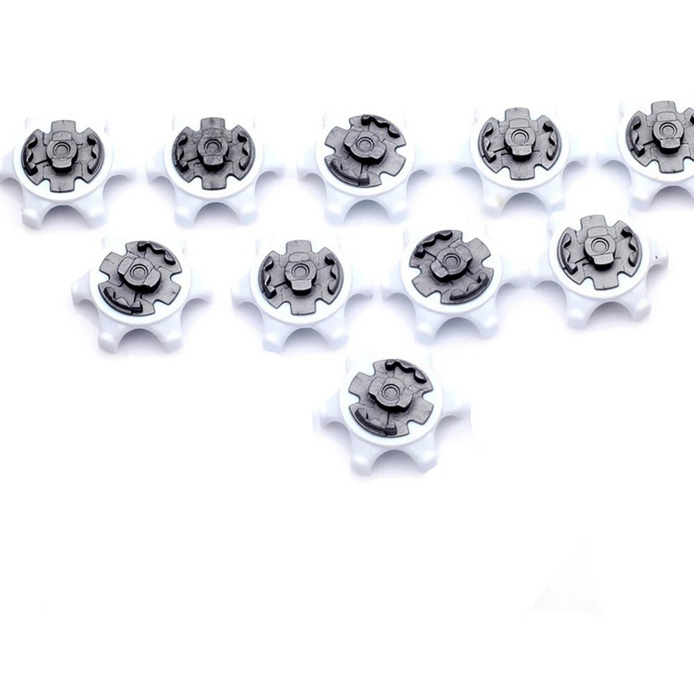 White Ultra Thin Golf Cleats Fast Twist Shoe Spikes Replacement Set Practical Golf Training Aids Tools