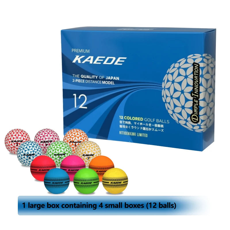 Kaede Double Layer Sakura Golf Balls for Ladies 12 Pieces per Box Dozen Pack Ladies Golf Ball Set