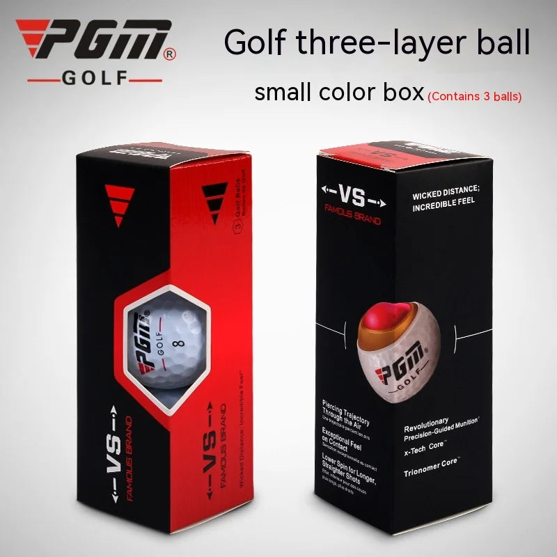 PGM Golf Ball Competition Ball Gift Box Set Three Layer Balls Q017