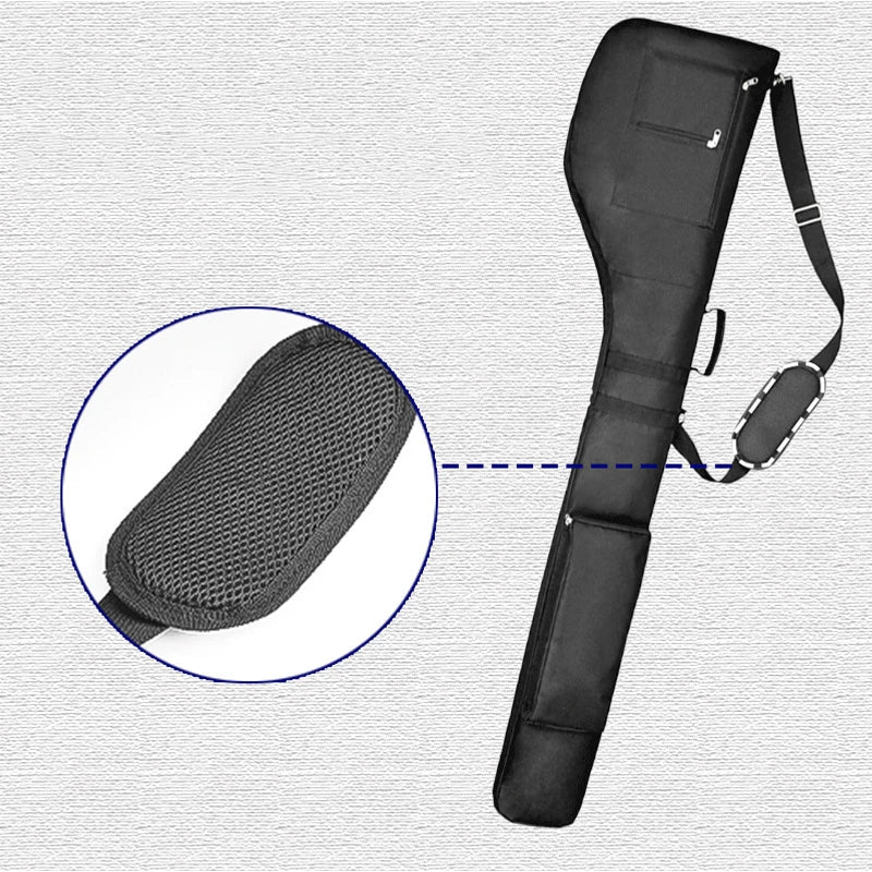 Golf Sunday Bag Golf Club Bag Mini Golf Bag Training Practice Golf Bag Travel Case Foldable
