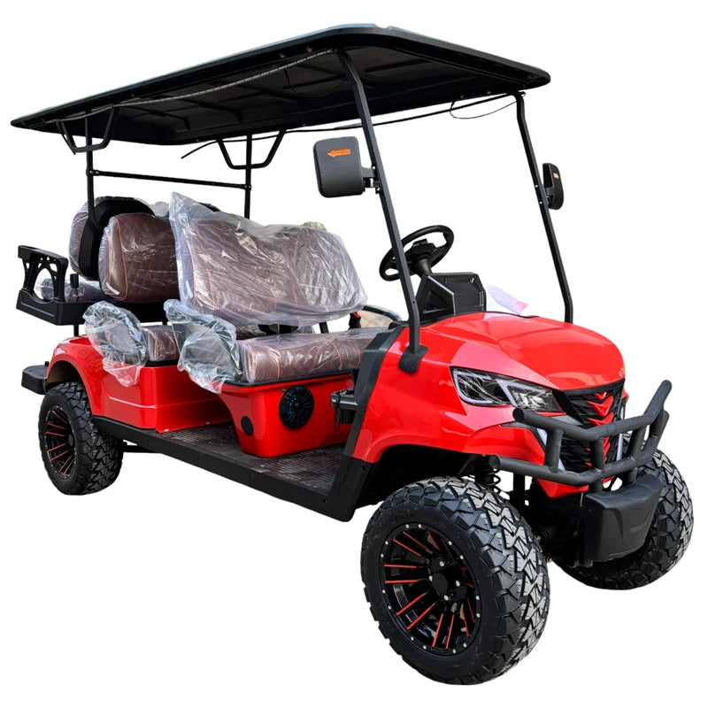 Top-of-the-line 4WD Golf Cart, 4x4 Aluminum Frame, Off-road CE Certified, Powerful Engine, MMC Professional Electric Golf Cart