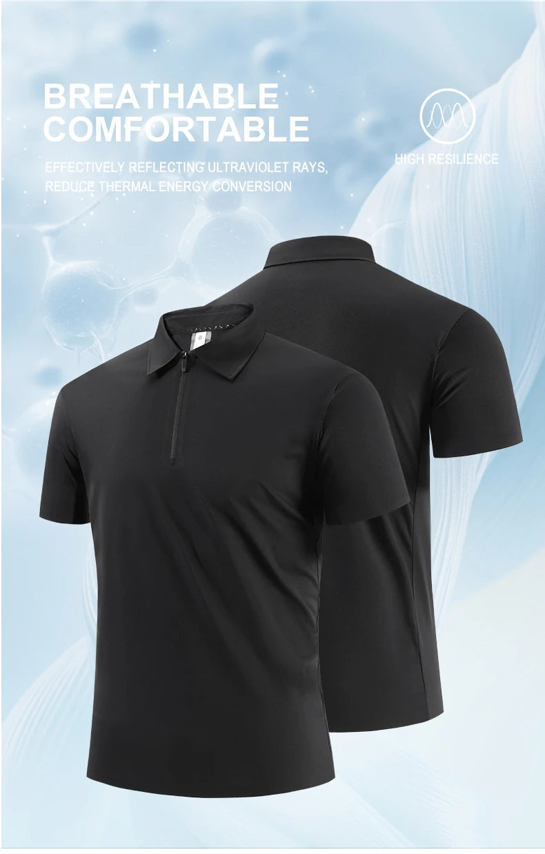 SBWL Outdoor sports running exercise golf high quality seamless POLO short sleeve T-shirt office leisure short sleeve base shirt