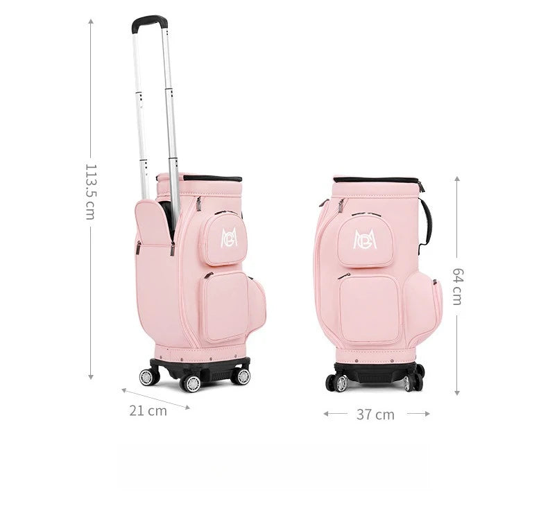 PGM Golf Bags Women Four-wheel Aviation Travel Lightweight Portable Clothing Bag YWB051