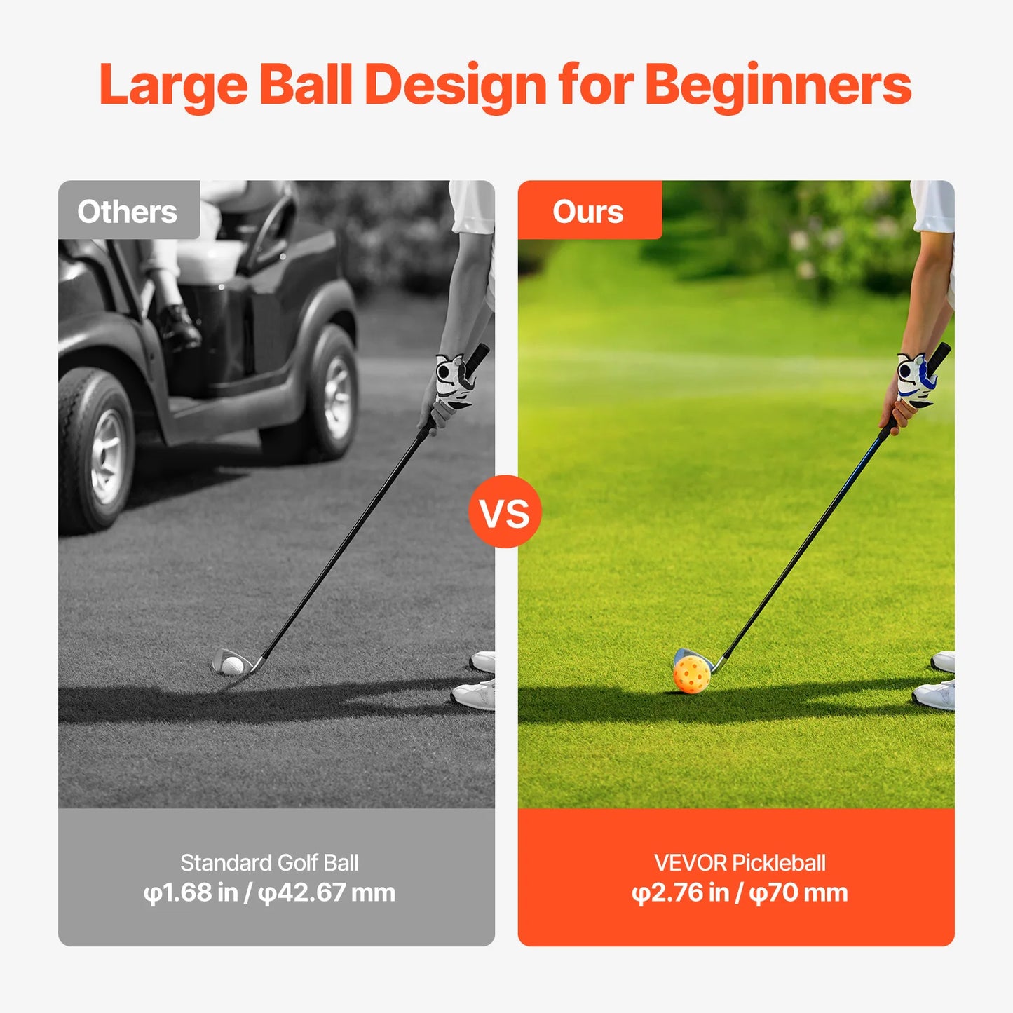 SucceBuy 3/6/9 Hole Kids Backyard Golf Game Portable Bucket Golf Course Practice Chipping Games for Family  Yard Sports Toys