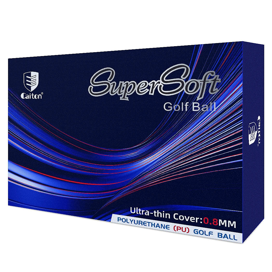 Caiton 12Pcs Pro-Grade PU Golf Balls – 3-4 Layer Options, Soft Feel, Enhanced Swing Speed, Durable Cover, Extended Distance