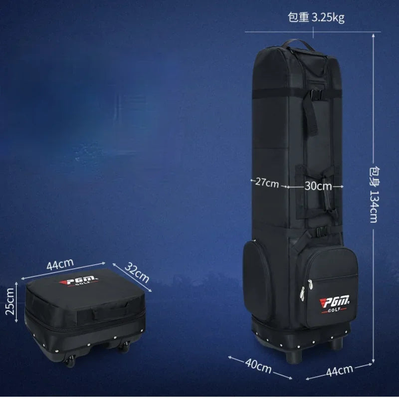 PGM Golf Aviation Bag Waterproof Travel With Wheels Large Capacity Storage Practical Foldable Airplane Ball Bags HKB012